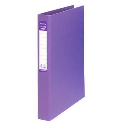 Colourhide Ring Binder 2D 25Mm A4 Purple 5643019 - SuperOffice