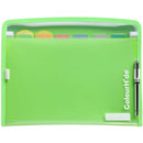 Colourhide Zipit Pp Expanding File 7 Pocket Foolscap Green 9026004 - SuperOffice