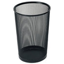 Compass Round Large Wire Mesh Bin 35 Litre Black 768335 - SuperOffice