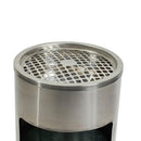 Compass Stainless Steel Lobby Bin With Ashtray 10L 761250 - SuperOffice