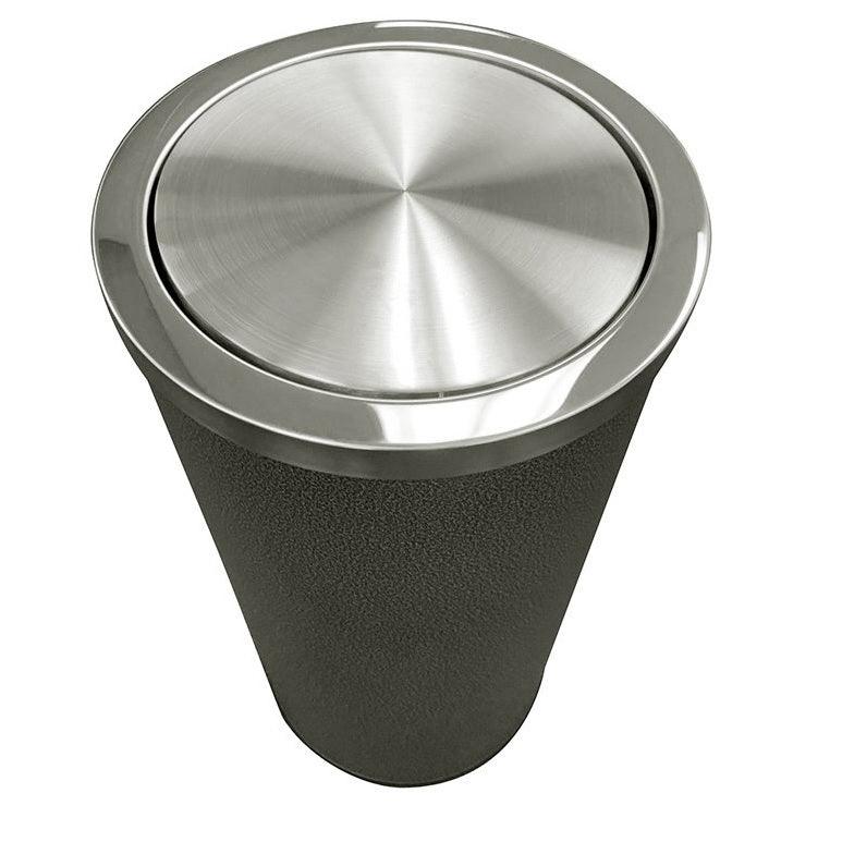 Compass Swing Lid Waste Bin 30 Litre Hammertone 769430 - SuperOffice