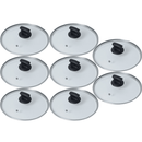 Connoisseur Glass Lid Cap 30cm Pan Frypan Pot Transparent 300mm 8 Pack BULK 7502445 (8 Pack) - SuperOffice