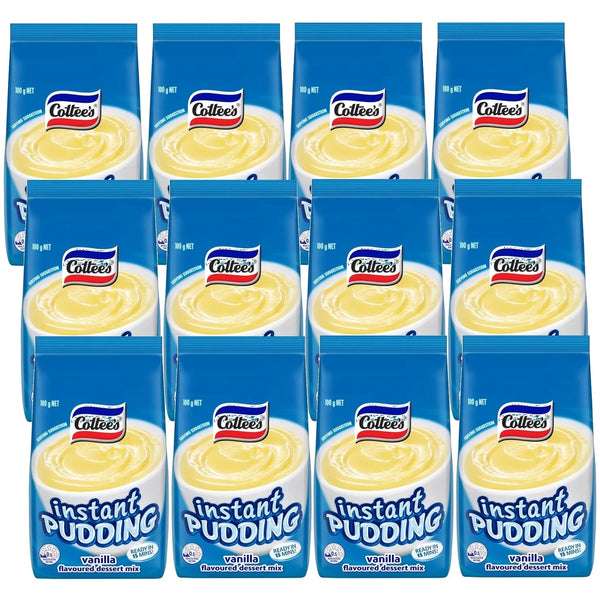 Cottees Vanilla Instant Pudding Dessert 100g Pack 12 Bulk Carton 389323 - SuperOffice