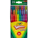 Crayola Mini Twistable Crayons Fun Effects Assorted Pack 24 Colours 52-9724 - SuperOffice