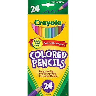 Crayola Standard Coloured Pencils 3.3Mm Assorted Pack 24 684024 - SuperOffice