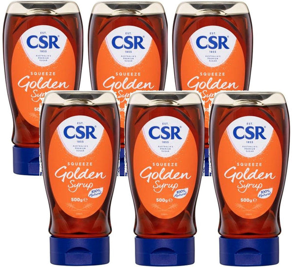 CSR Golden Syrup Squeeze 500G 6 Pack Bulk Box 374247 - SuperOffice