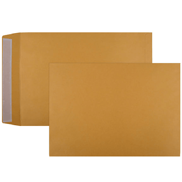 Cumberland C3 Envelopes Pocket Strip Seal 100GSM 458x324mm Gold Box 250 616329 - SuperOffice