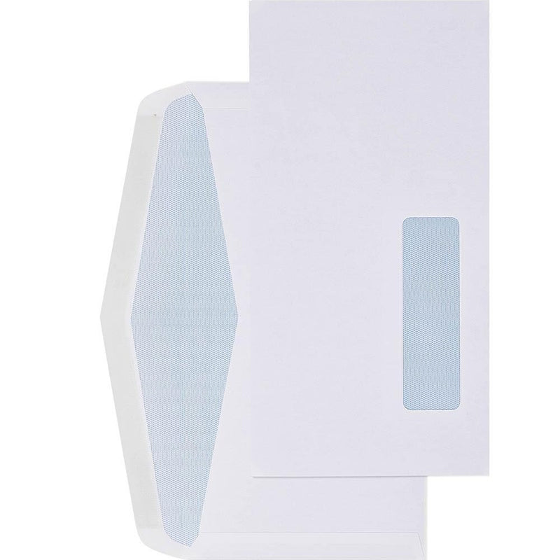 Cumberland DLX Envelopes Windowface Secretive Lick And Stick 80GSM 120x235mm White Box 500 605114 - SuperOffice