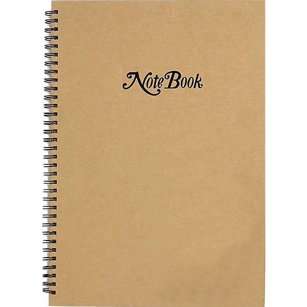 Cumberland Kraft Cover Notebook Spiral Bound Ruled 80 Leaf A5 FCKA580DS - SuperOffice