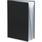 Cumberland Leathergrain Notebook Casebound Blank 100 Leaf A5 Black 510130 - SuperOffice