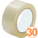 Cumberland Packaging Tape 50 Micron 48mmx50m Clear Pack 30 7031 (30 Pack) - SuperOffice