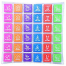 Cumberland Self-Inking Stamps With 6 Different Designs Display Tray 36 7062 - SuperOffice