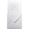 Cumberland Thank-You Card And Envelope Square White With Squared Foiled Silver Border Pack 10 8116 - SuperOffice