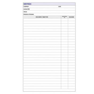 Debden Dayplanner Desk Edition Refill Meetings Size 216 X 140Mm DK1009 - SuperOffice