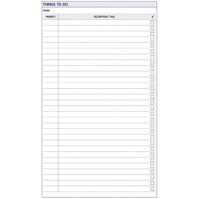 Debden Dayplanner Refill Things To Do A4 Size EX5006 - SuperOffice