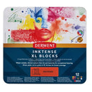 Derwent 12 XL Inktense Blocks Sticks Extra-Large Water-soluble Tin Set 2306162 - SuperOffice