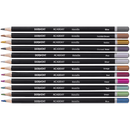 Derwent Academy Metallic Coloured Pencils Tin 12 Set 2301939 - SuperOffice