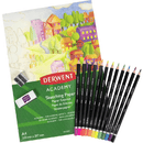 Derwent Academy Neon Pencils Starter Kit Sketch Pad Eraser Sharpener 2300156 - SuperOffice