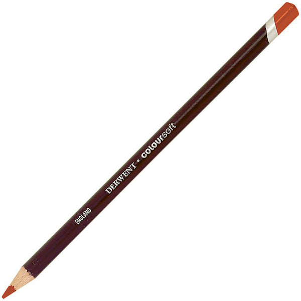 Derwent Coloursoft Pencil Bright Orange Pack 6 700960 - SuperOffice