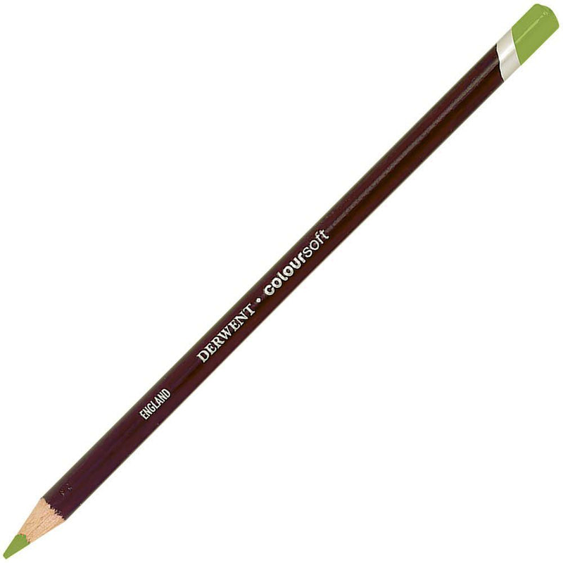 Derwent Coloursoft Pencil Lime Green Pack 6 700998 - SuperOffice