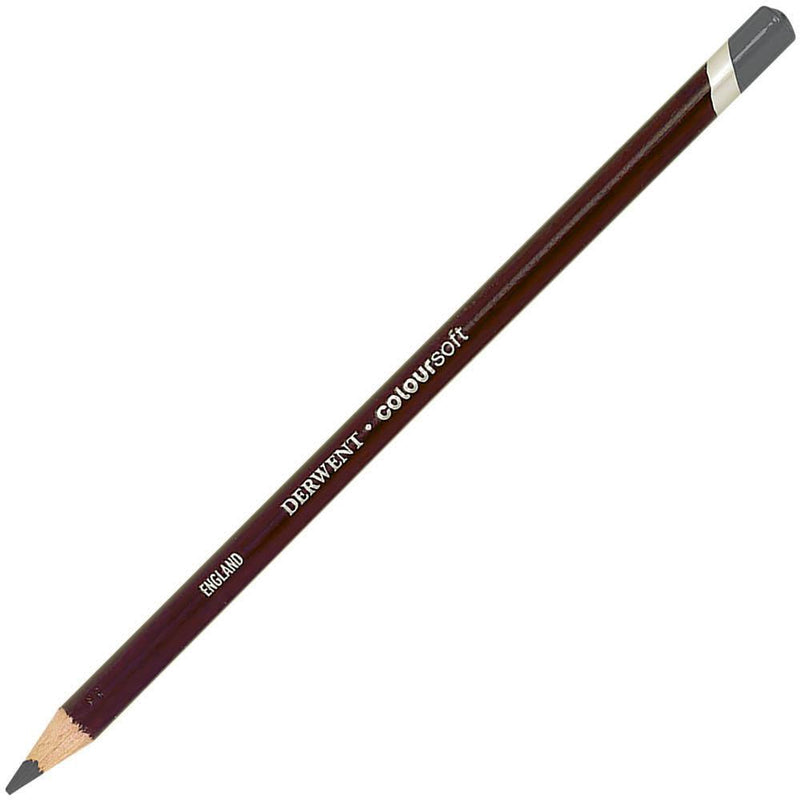 Derwent Coloursoft Pencil Mid Grey Pack 6 701022 - SuperOffice