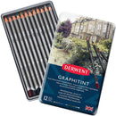 Derwent Graphitint Colour Pencils Tin 12 Set Coloured Artists 700802 - SuperOffice