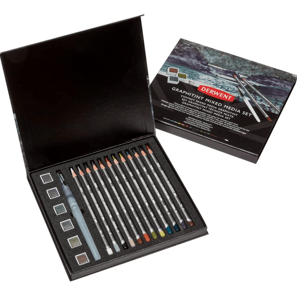 Derwent Graphitint Professional Colour Pencils Paint Pan Mixed Media Set 2305949 - SuperOffice