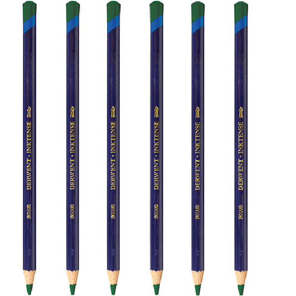 Derwent Inktense Pencil Hookers Green 1520 Pack 6 2301883 (6 Pack) - SuperOffice