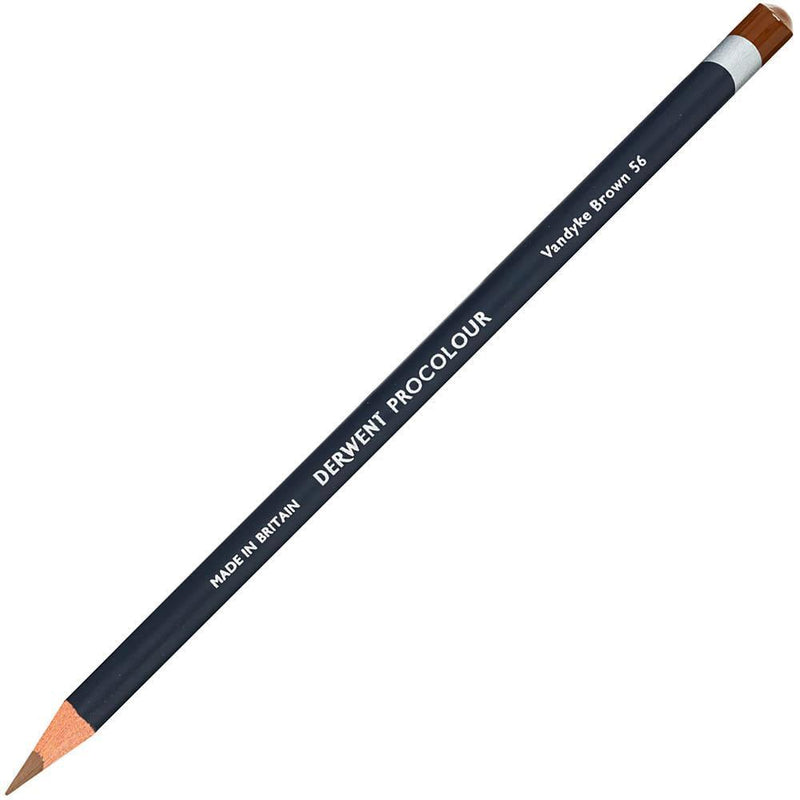 Derwent Procolour Pencil Vandyke Brown Pack 6 2302488 - SuperOffice