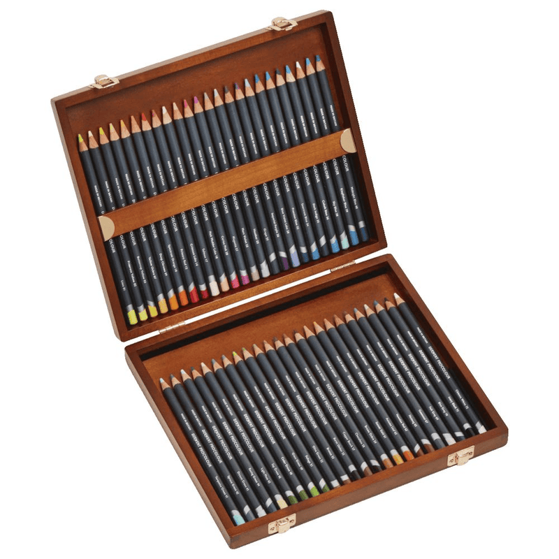 Derwent ProColour Professional Coloured Pencils 48 Wooden Box Set 2302523 - SuperOffice