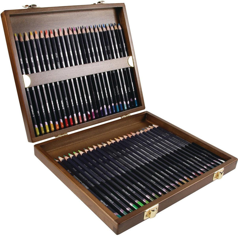 Derwent Studio Colour Pencils Wooden Box Set 48 Artists R0700822 - SuperOffice