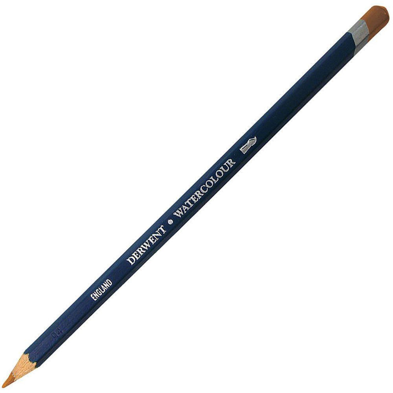 Derwent Watercolour Pencil Burnt Yellow Ochre Pack 6 32860 - SuperOffice