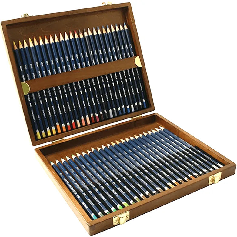 Derwent Watercolour Pencils Assorted Wooden Box 48 Set R0700758 - SuperOffice