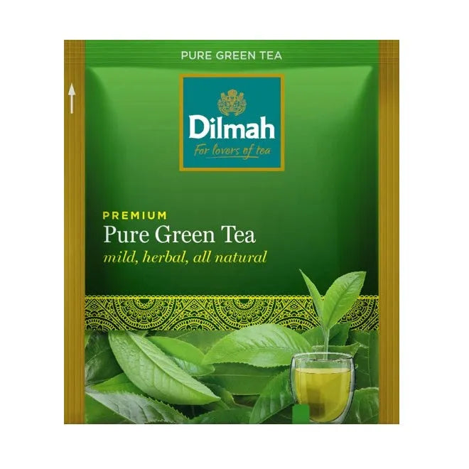 Dilmah Pure Green Individually Wrapped Tea Bags Envelope Packs Box 500 124984 (Green) - SuperOffice