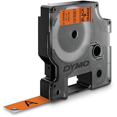 Dymo 18435 D1 Labelling Tape 12Mm Black On Orange 1978367 - SuperOffice