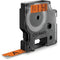Dymo 18435 D1 Labelling Tape 12Mm Black On Orange 1978367 - SuperOffice