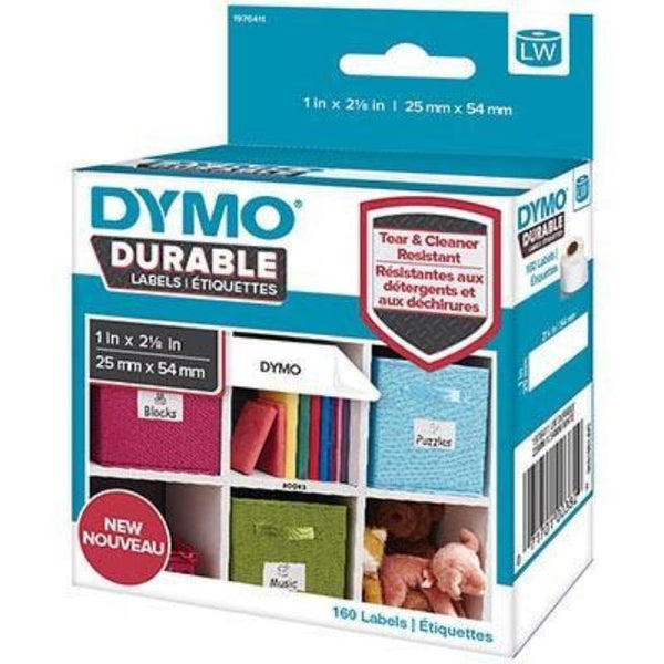 Dymo 1976411 Lw Durable Labels 25x54mm White Polypropylene Roll 160 1976411 - SuperOffice