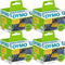 Dymo 99014 Yellow 2133400 Labelwriter Standard Shipping Labels 54x101mm Pack 4 2133400 (4 Pack) - SuperOffice
