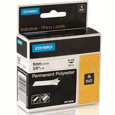 Dymo Rhino Industrial Tape Permanent Polyester 9Mm Clear 18508DMO - SuperOffice