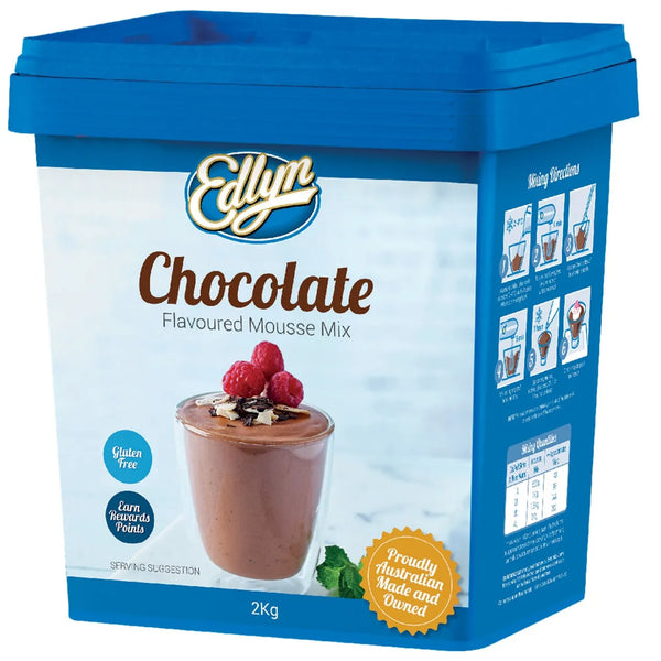 Edlyn Chocolate Mousse Dessert Mix 2kg Bulk 957867 - SuperOffice