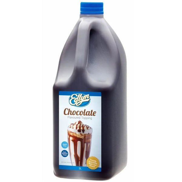 Edlyn Chocolate Topping 3L Milkshakes Ice Cream Bulk 321228 - SuperOffice