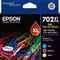 Epson 702XL Ink Cartridge High Yield Black/Cyan/Magenta/Yellow Set Epson 702XL Set - SuperOffice