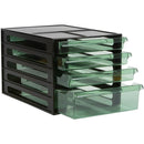 Esselte Desktop Filing 4 Drawers A4 Green 49778 - SuperOffice