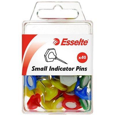 Esselte Indicator Pins Small Assorted Pack 40 45113 - SuperOffice