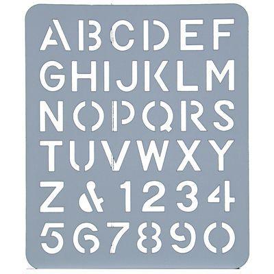 Esselte Letter Stencil 40Mm 44739 - SuperOffice