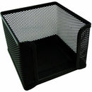 Esselte Memo Cube Holder Metal Mesh Black 47553 - SuperOffice