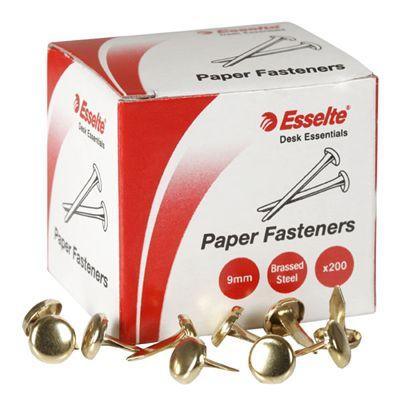 Esselte Paper Fastener 9Mm Silver Box 200 48553 - SuperOffice