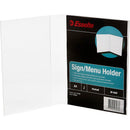 Esselte Sign Menu Holder Bifold A4 Clear 31730 - SuperOffice