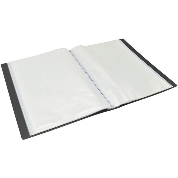 Euro Matte Display Book 20 Pocket A4 Black 100851922 - SuperOffice