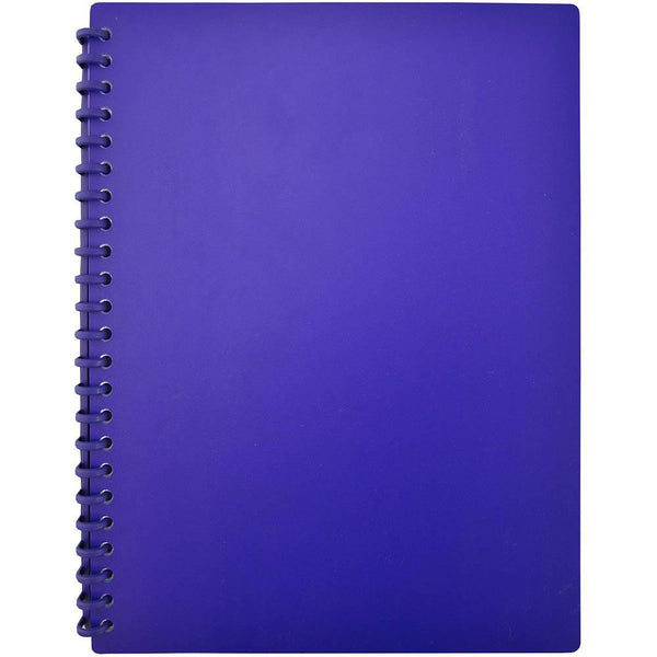 Euro Matte Refillable Display Book 20 Pocket A4 Navy 100851936 - SuperOffice